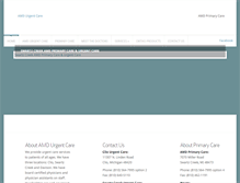 Tablet Screenshot of amdurgentcare.com